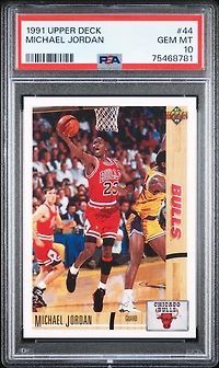 1991 Upper Deck 44 Michael Jordan PSA 10