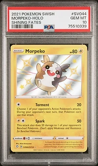 2021 Pokemon Sword & Shield Shining Fates Sv044 Morpeko-holo PSA 10