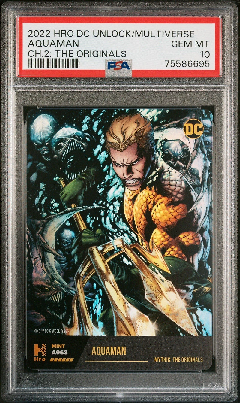 2022 Hro Dc Unlock The Multiverse Chapter 2  Aquaman The Originals PSA 10