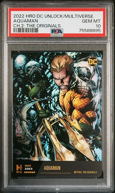 2022 Hro Dc Unlock The Multiverse Chapter 2  Aquaman The Originals PSA 10