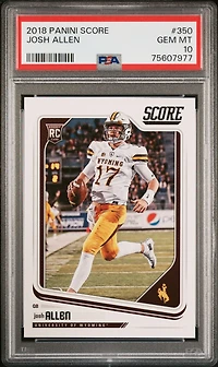 2018 Panini Score 350 Josh Allen PSA 10