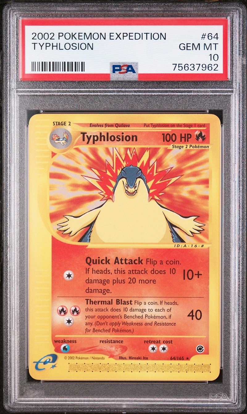2002 Pokemon Expedition 64 Typhlosion PSA