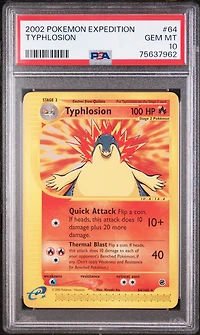 2002 Pokemon Expedition 64 Typhlosion PSA