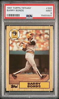 1987 Topps Tiffany 320 Barry Bonds PSA 9