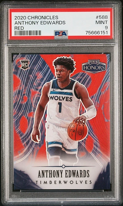 2020 Panini Chronicles Anthony Edwards PSA 9