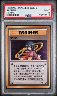 1999 Pokemon Japanese Gym 2  Sabrina Trainer PSA 9