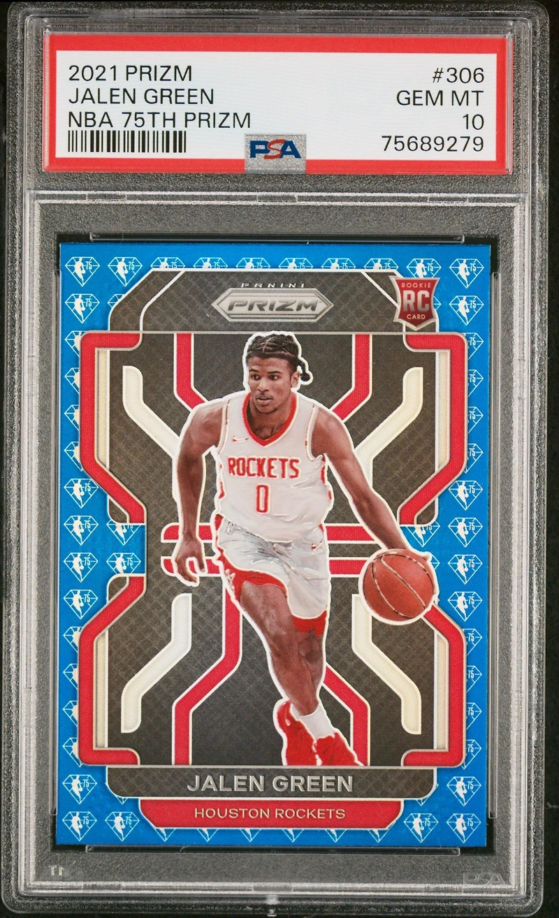 2021 Panini Prizm 306 Jalen Green Nba 75th Prizm PSA 10