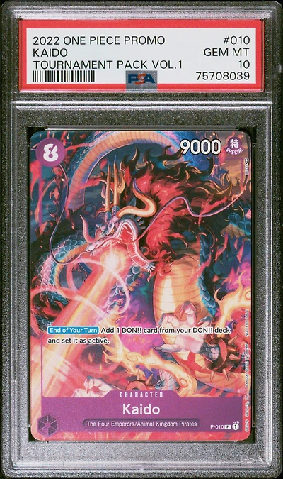 2022 One Piece Promos 010 Kaido PSA 10