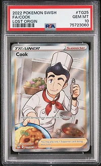 2022 Pokemon Sword & Shield Lost Origin Tg25 Full Art/cook PSA 10