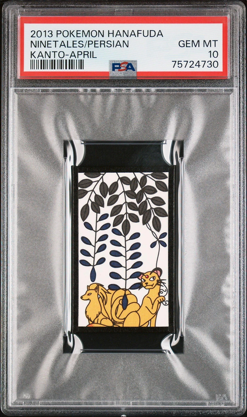 2013 Pokemon Hanafuda Kanto Ninetales/persian PSA 10