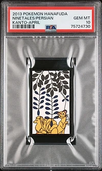 2013 Pokemon Hanafuda Kanto Ninetales/persian PSA 10