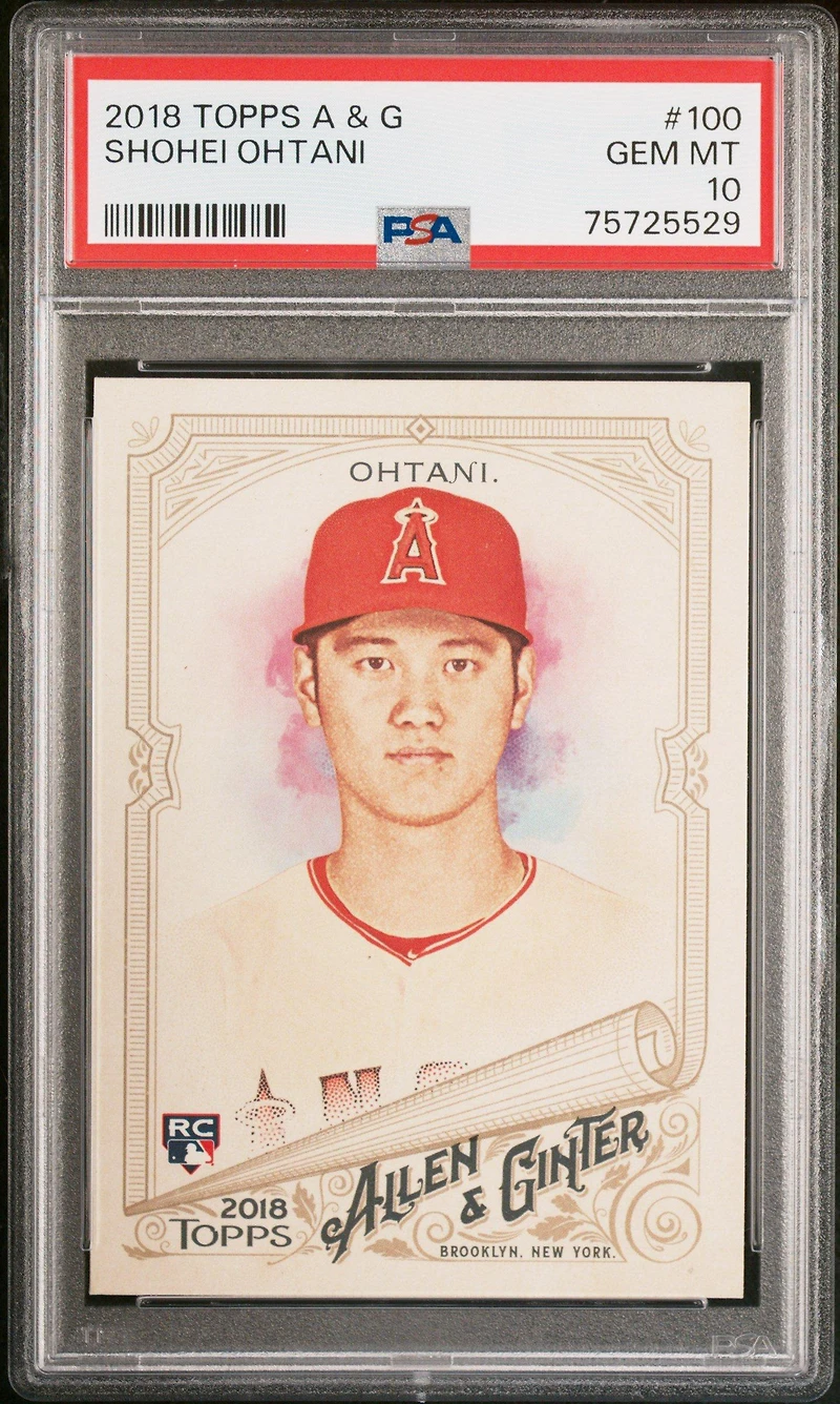 2018 Topps Allen & Ginter 100 Shohei Ohtani PSA 10