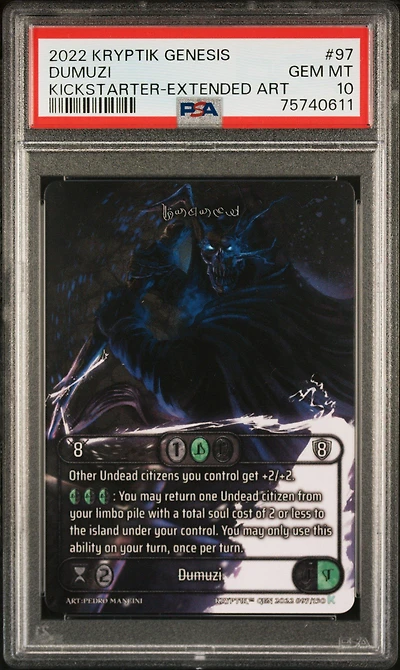 2022 Kryptik Genesis 97 Dumuzi Kickstarter-extended Art PSA 10