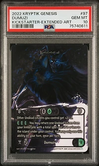 2022 Kryptik Genesis 97 Dumuzi Kickstarter-extended Art PSA 10