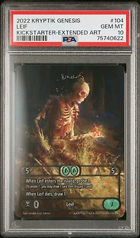 2022 Kryptik Genesis 104 Leif Kickstarter-extended Art PSA 10