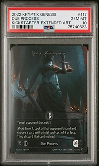2022 Kryptik Genesis 117 Due Process Kickstarter-extended Art PSA 10