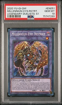 2020 Yu-gi-oh! Legendary Duelists: Season 1 En051 Millennium-eyes Restrict PSA 10