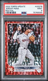 2022 Topps Update Us276 Jeremy Pena Red Foil PSA 9