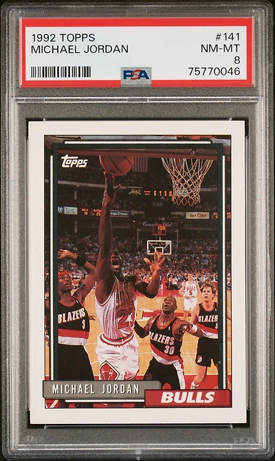 1992 Topps 141 Michael Jordan PSA 8