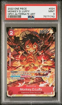 2022 One Piece Romance Dawn 024 Monkey D. Luffy Alternate Art PSA