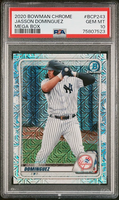 2020 Bowman Chrome Mega Box Bcp243 Jasson Dominguez PSA 10