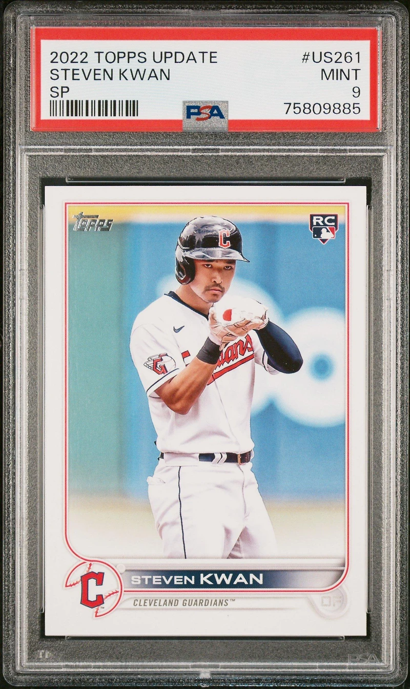 2022 Topps Update Us261 Steven Kwan Sp PSA