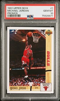 1991 Upper Deck Promos 1 Michael Jordan PSA 10