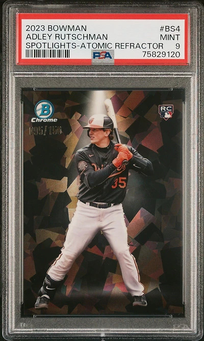2023 Bowman Spotlights Bs4 Adley Rutschman Atomic Refractor PSA 9