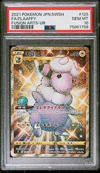 2021 Pokemon Japanese Sword & Shield Fusion Arts 125 Full Art/flaaffy Ultra Rare PSA 10