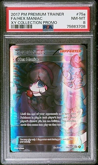 2017 Pokemon Premium Trainer Xy Collection Promo 75a Full Art/hex Maniac PSA 8