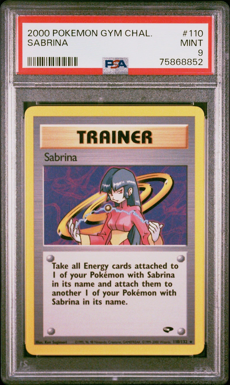 2000 Pokemon Gym Challenge Sabrina PSA