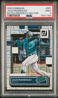 2022 Panini Donruss Rated Prospect Rp1 Julio Rodriguez PSA 9