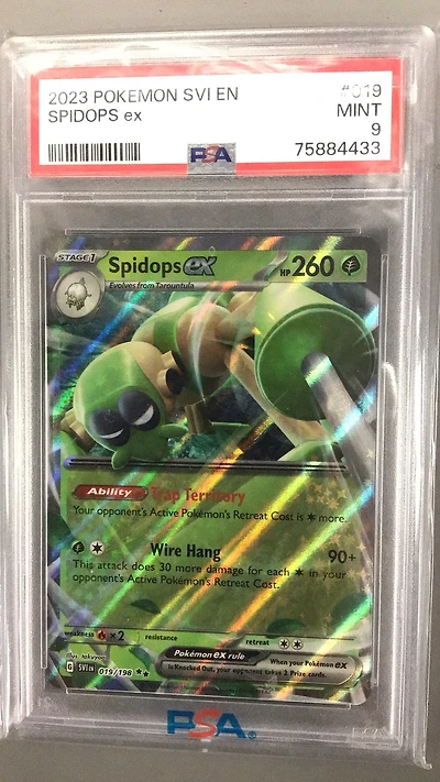 2023 Pokemon Svi En-scarlet & Violet 019 Spidops Ex PSA