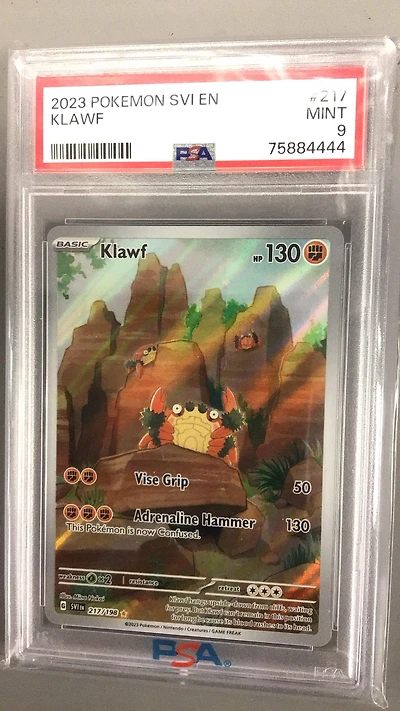2023 Pokemon Svi En-scarlet & Violet 217 Klawf Illustration Rare PSA 9