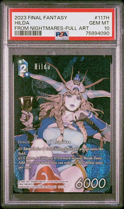 2023 Final Fantasy From Nightmares 117h Hilda Full Art PSA 10