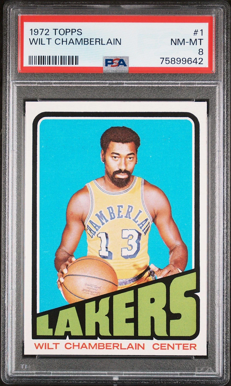 1972 Topps 1 Wilt Chamberlain PSA 8