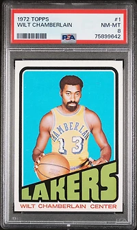 1972 Topps 1 Wilt Chamberlain PSA 8
