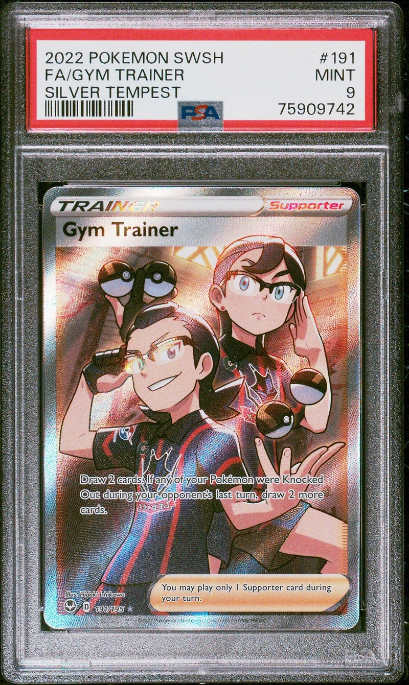 2022 Pokemon Sword & Shield Silver Tempest 191 Full Art/gym Trainer PSA