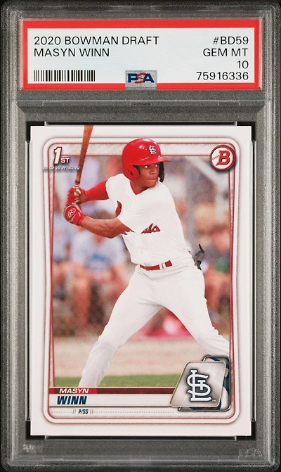 2020 Bowman Draft Bd59 Masyn Winn PSA 10