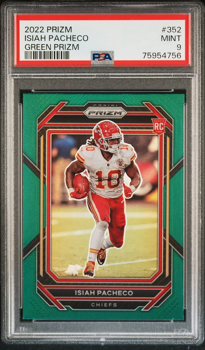 2022 Panini Prizm 352 Isiah Pacheco Prizm PSA