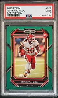 2022 Panini Prizm 352 Isiah Pacheco Prizm PSA