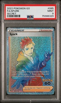 2022 Pokemon Go 085 Full Art/spark Secret PSA 9