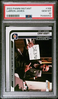 2022 Panini Instant 108 Lebron James PSA 10