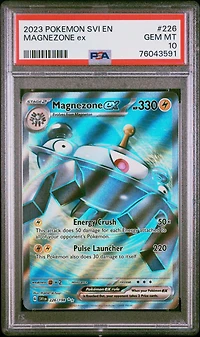 2023 Pokemon Svi En-scarlet & Violet 226 Magnezone Ex Ultra Rare PSA
