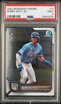 2022 Bowman Chrome 77 Bobby Witt Jr. PSA 9