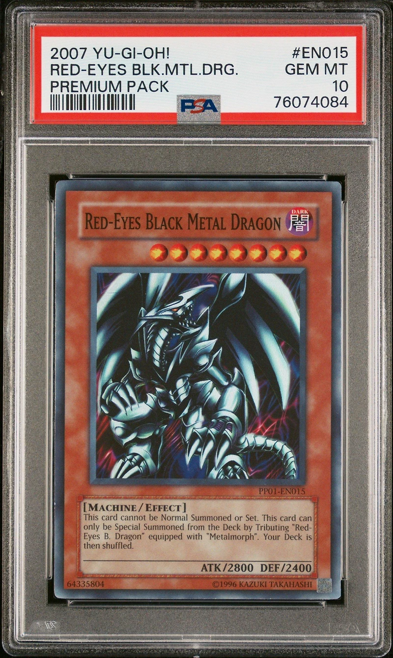 2007 Yu-gi-oh! Premium Pack En015 Red-eyes Black Metal Dragon PSA 10