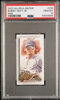 2022 Topps Allen & Ginter 250 Bobby Witt Jr. Mini PSA 10