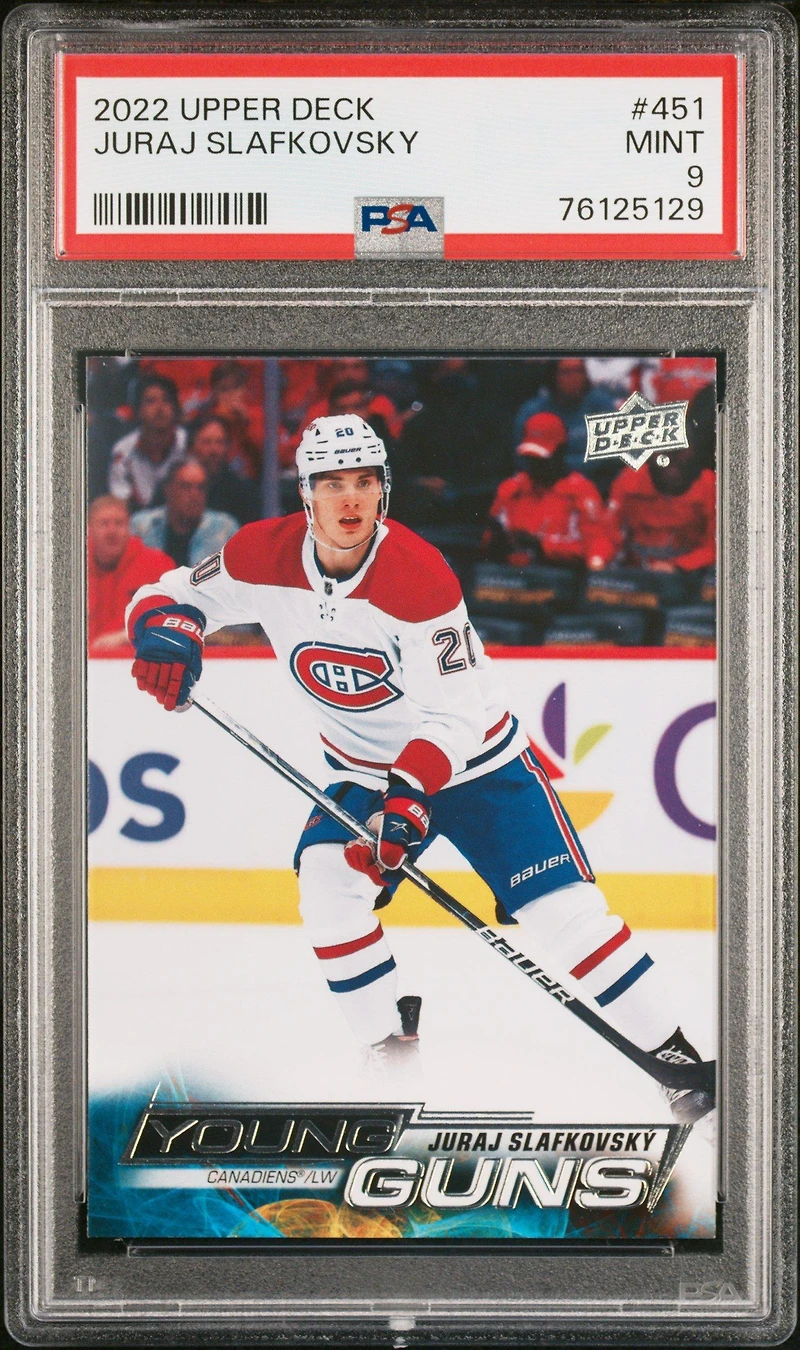 2022 Upper Deck 451 Juraj Slafkovsky PSA 9