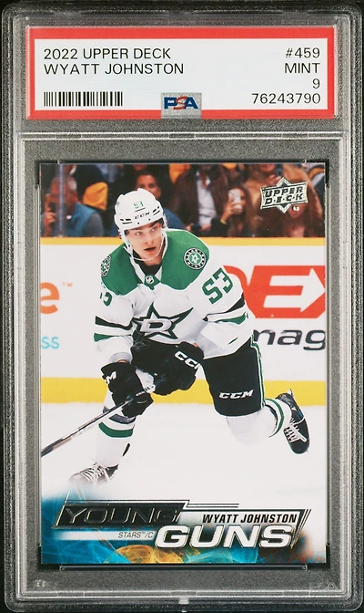 2022 Upper Deck 459 Wyatt Johnston PSA