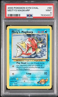 2000 Pokemon Gym Challenge 88 Misty's Magikarp PSA 9